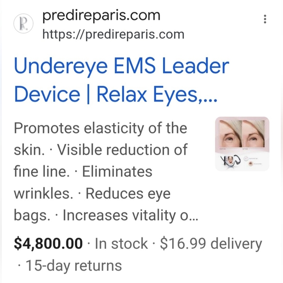 🔥NIB-Under Eye EMS Device, Remove Wrinkles - Picture 4 of 4